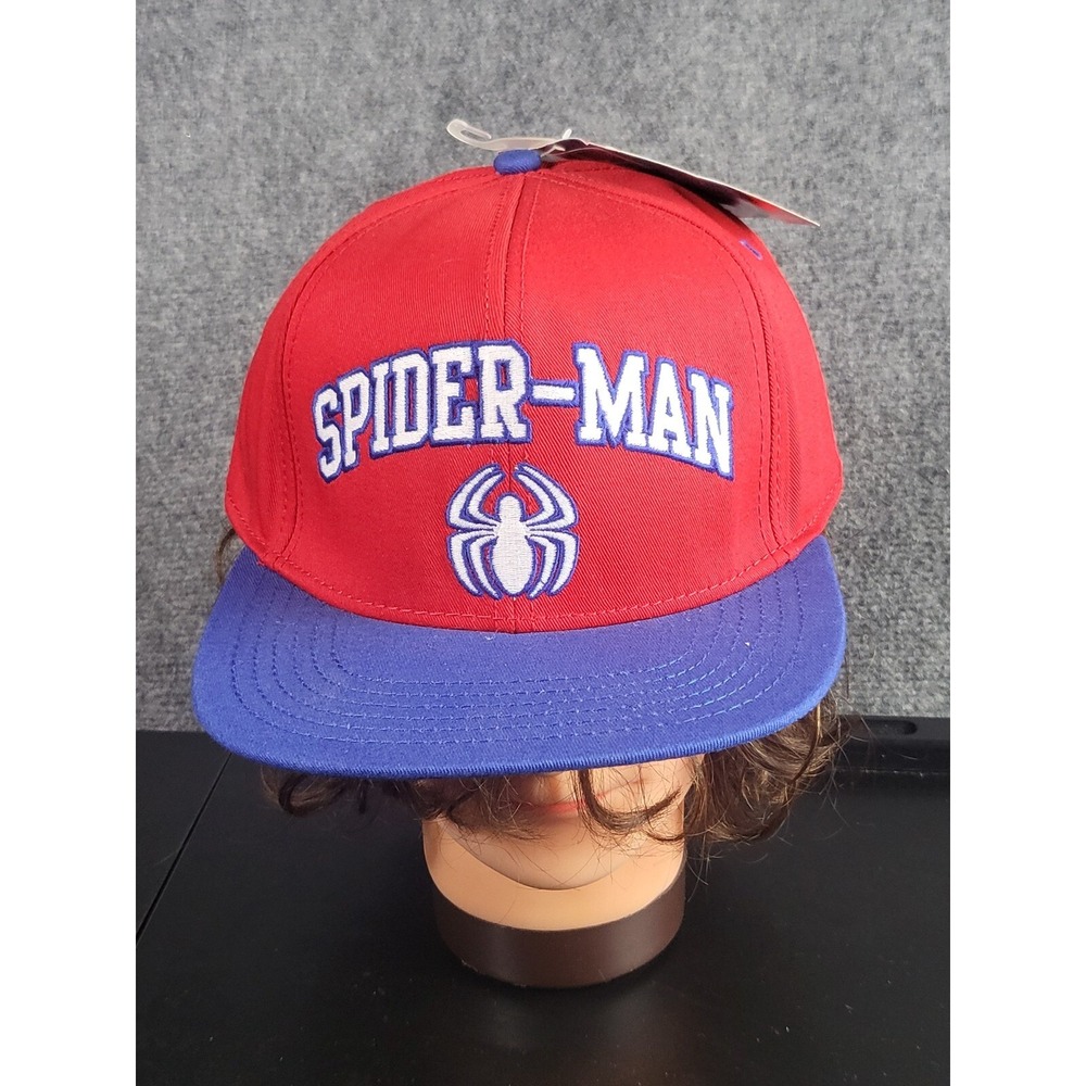NWT Spider-Man Wallcrawler Snapback‎ Hat Marvel Comics Cap Red Blue Adult OS Fan